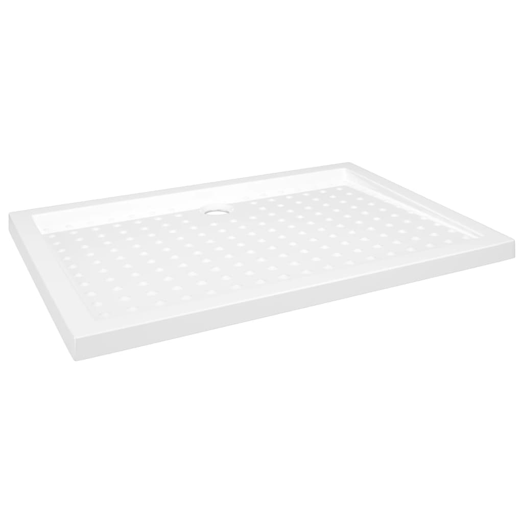 Shower tray, white, 70x100x4cm, ABS, dotted