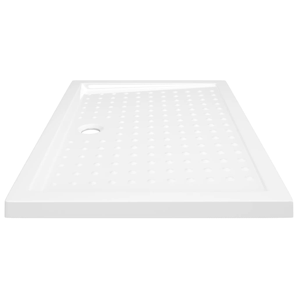 Shower tray, white, 70x100x4cm, ABS, dotted