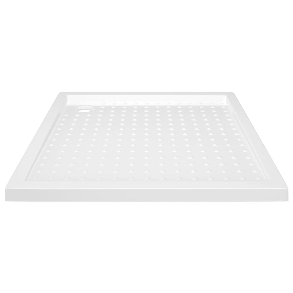 Shower tray, white, 80x80x4cm, ABS, dotted