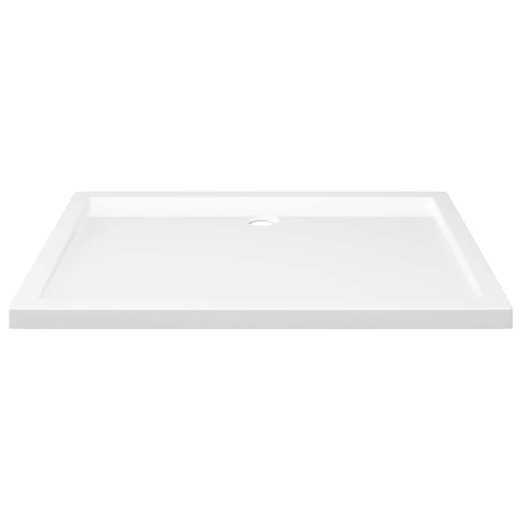 Shower tray, white, 80x110cm, ABS, rectangular