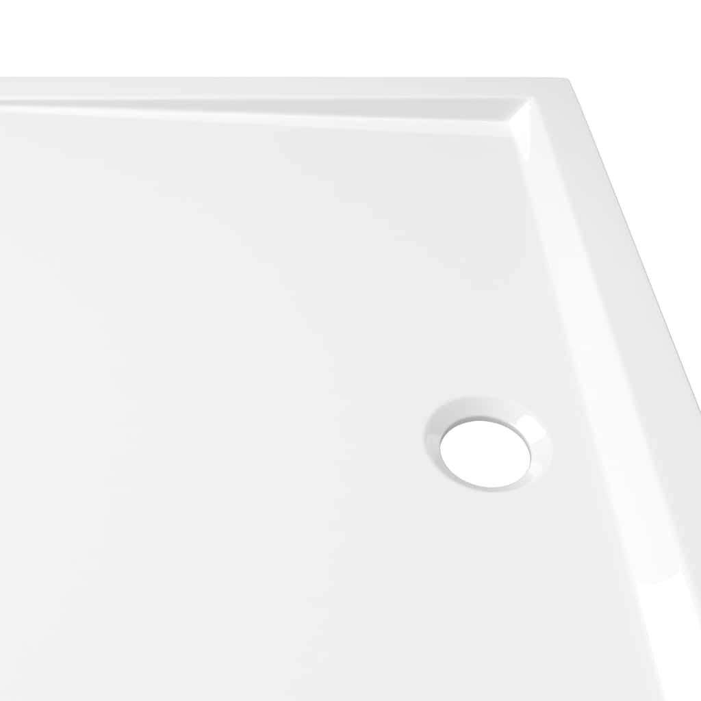 Shower tray, white, 80x110cm, ABS, rectangular