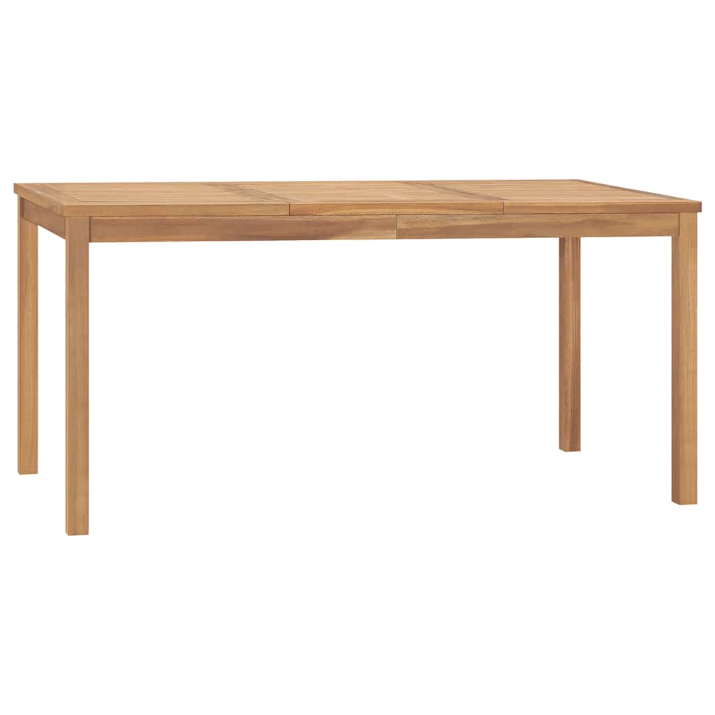 Garden dining table, 160x80x77cm, solid teak wood