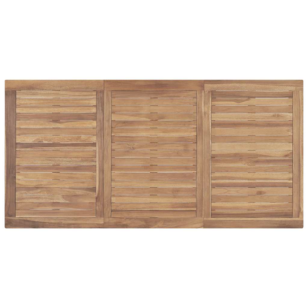 Garden dining table, 160x80x77cm, solid teak wood