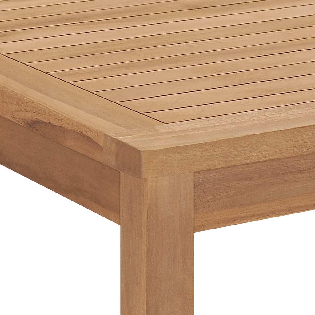 Garden dining table, 160x80x77cm, solid teak wood