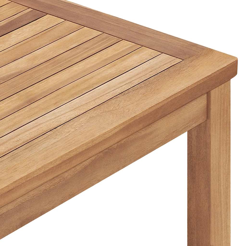 Garden dining table, 160x80x77cm, solid teak wood