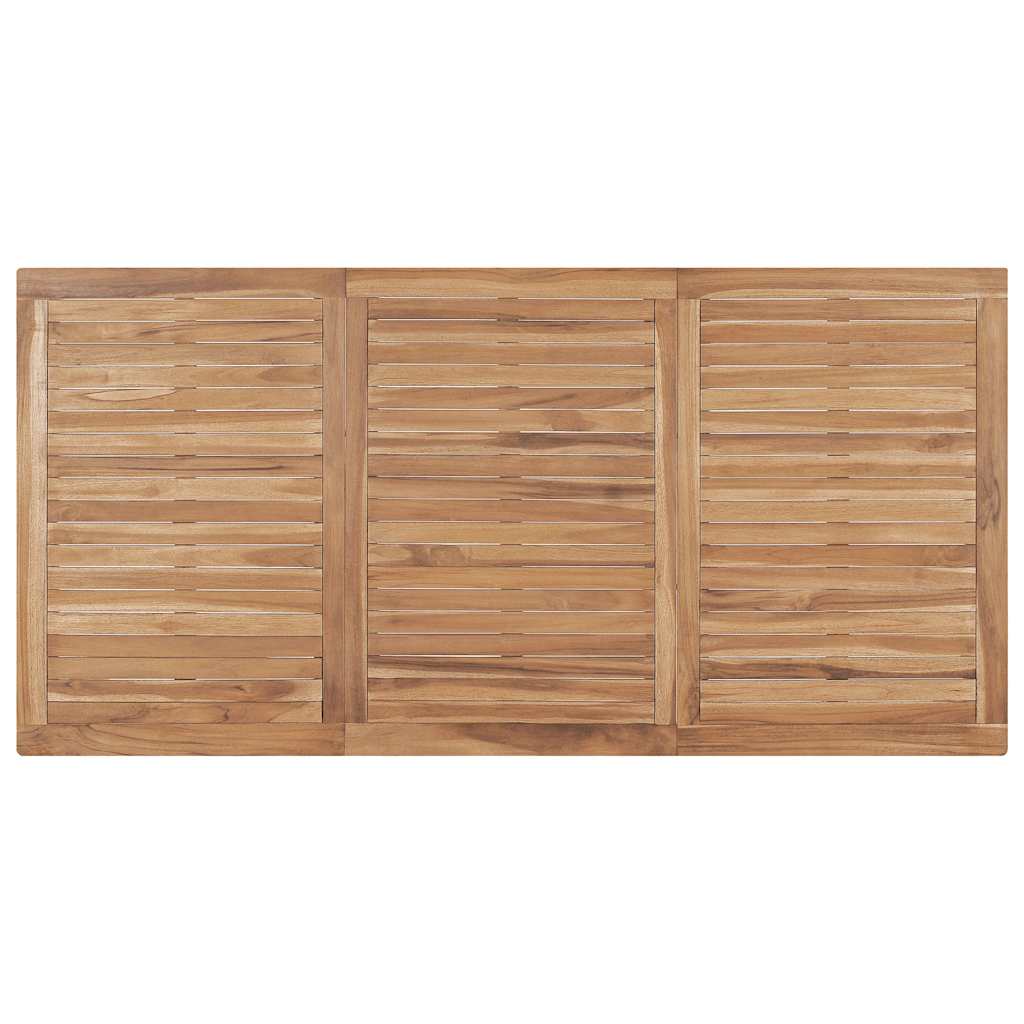 Sodo valgomojo stalas, 180x90x77cm, tikmedžio medienos masyvas