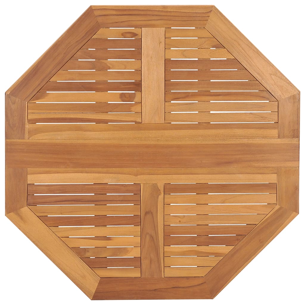 Folding garden table, 90x90x75cm, solid teak