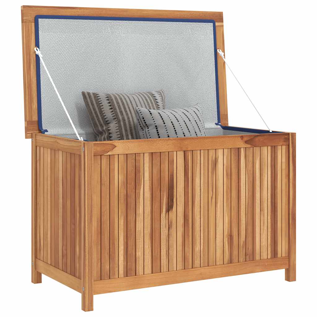 Garden storage box, 90x50x58cm, solid teak wood