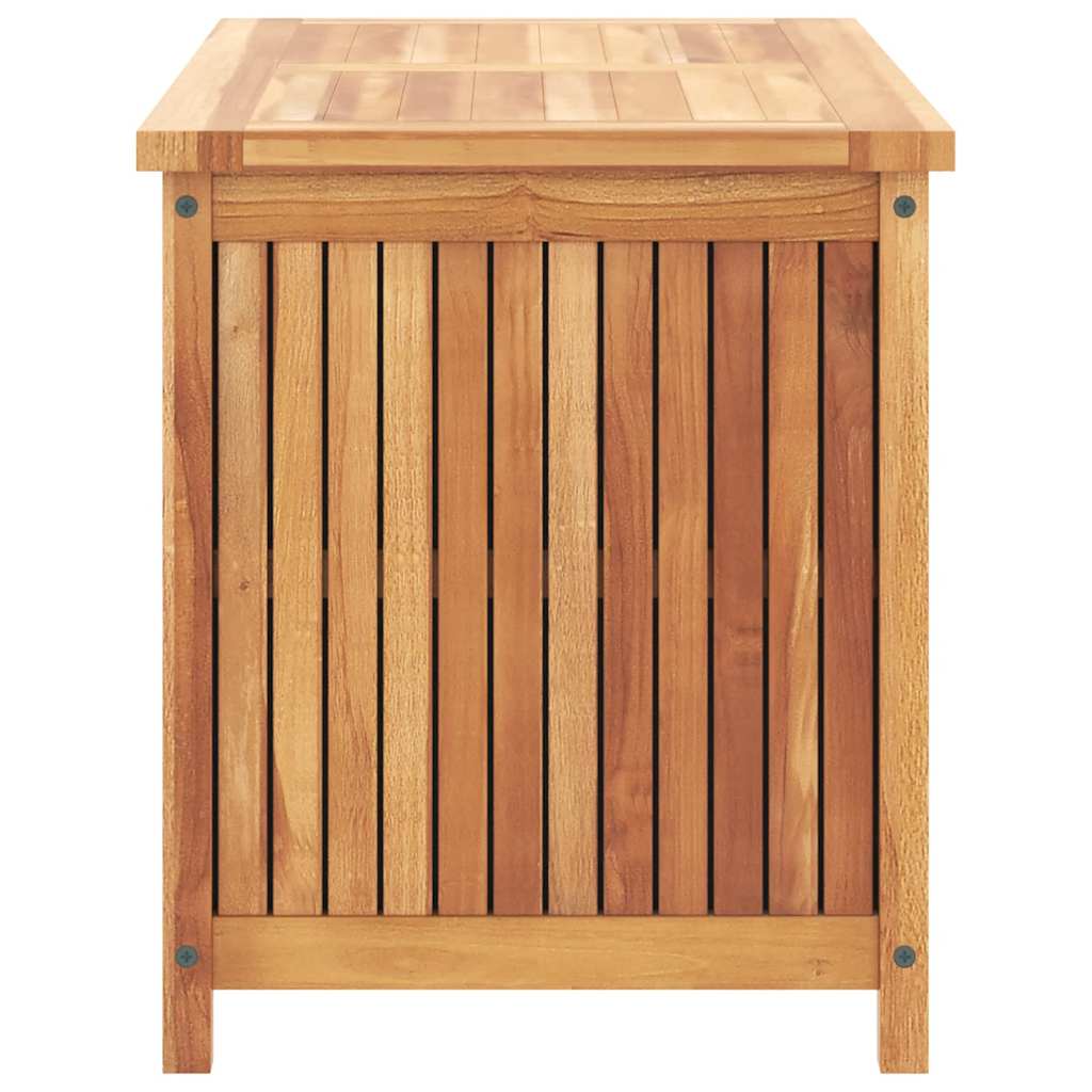 Garden storage box, 90x50x58cm, solid teak wood