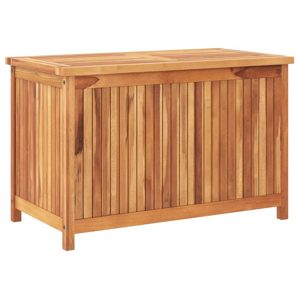Garden storage box, 90x50x58cm, solid teak wood