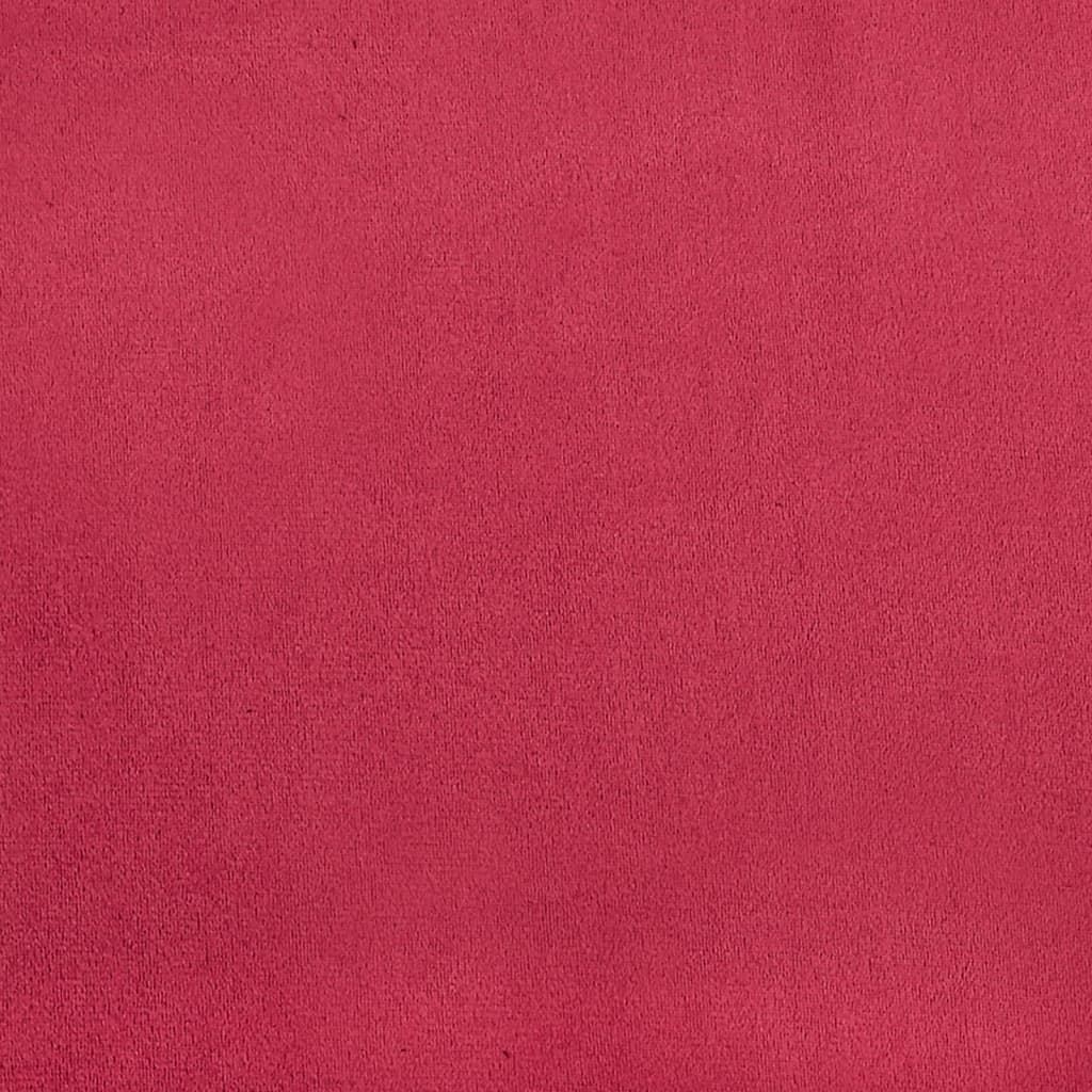 Valgomojo kėdės, 2vnt., raudonojo vyno spalvos, aksomas