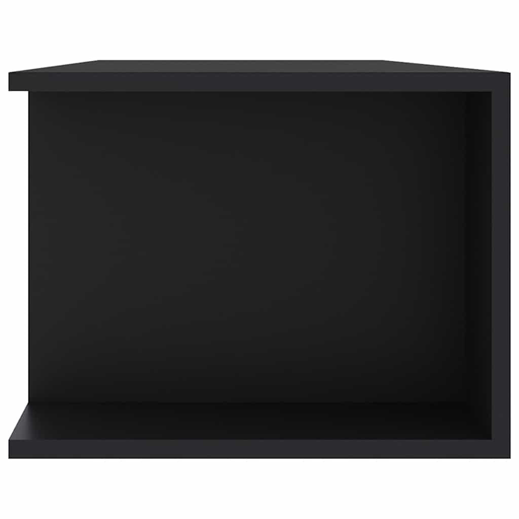 TV skapis ar LED apgaismojumu, melns, 135x39x30 cm