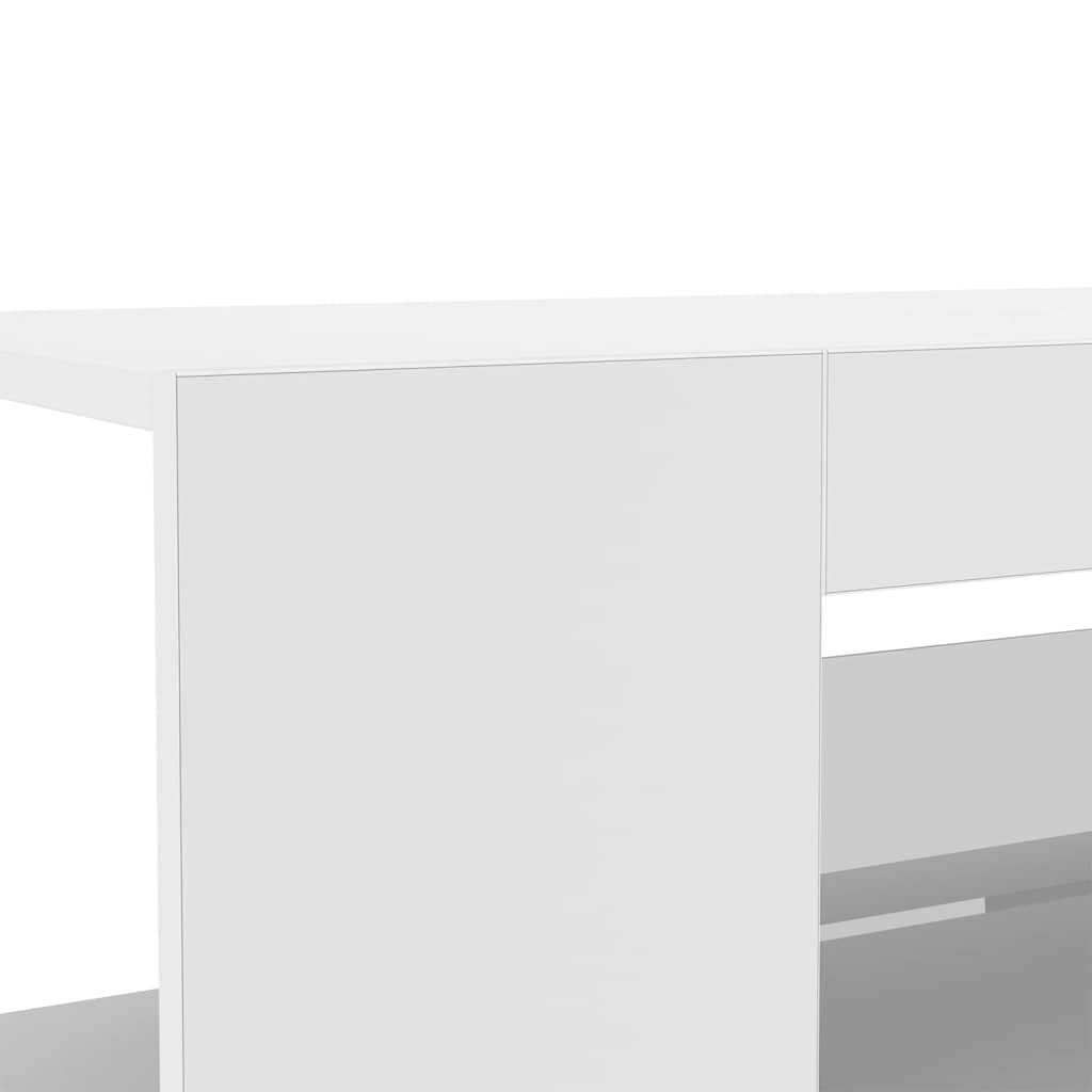 TV skapītis ar LED apgaismojumu, balts, 90x39x30 cm