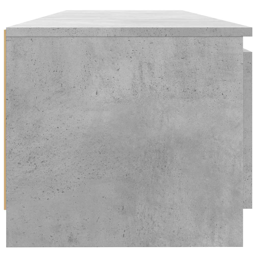 TV cabinet with LED, concrete grey, 140x40x36cm