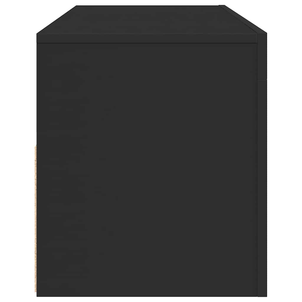 Televizoriaus spintelė su LED apšvietimu, juoda, 120x35x40cm
