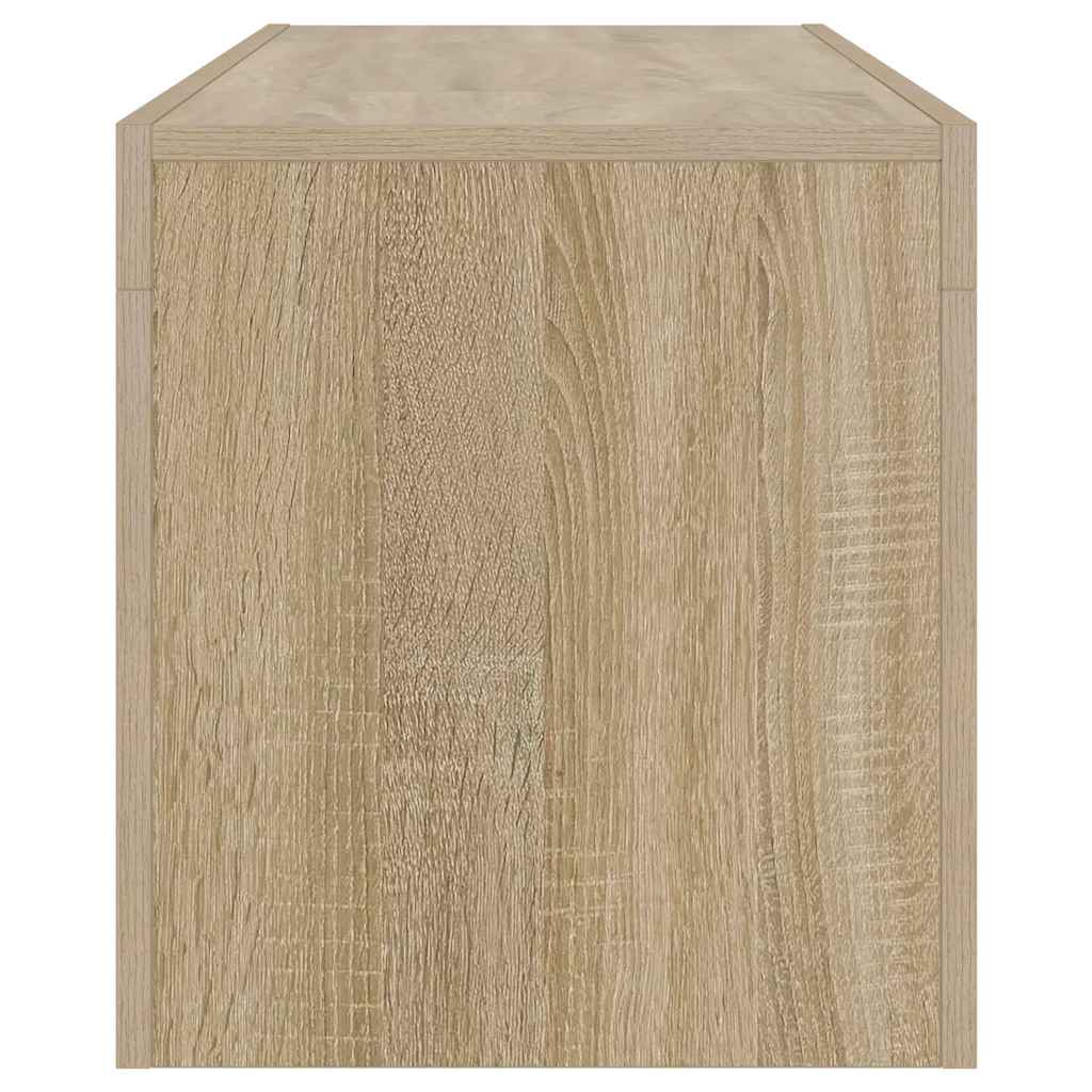 Televizora skapītis ar LED apgaismojumu, ozolkoka, 120x35x40cm