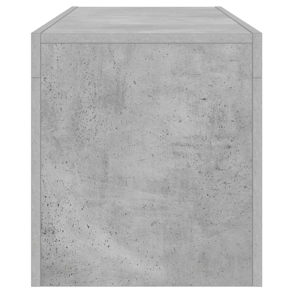 TV spintelė su LED apšvietimu, betono pilka, 120x35x40cm