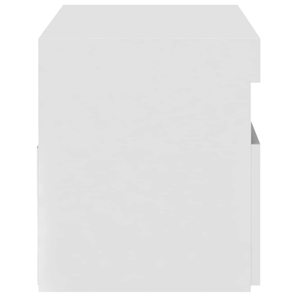 Televizoriaus spintelė su LED apšvietimu, balta, 75x35x40cm