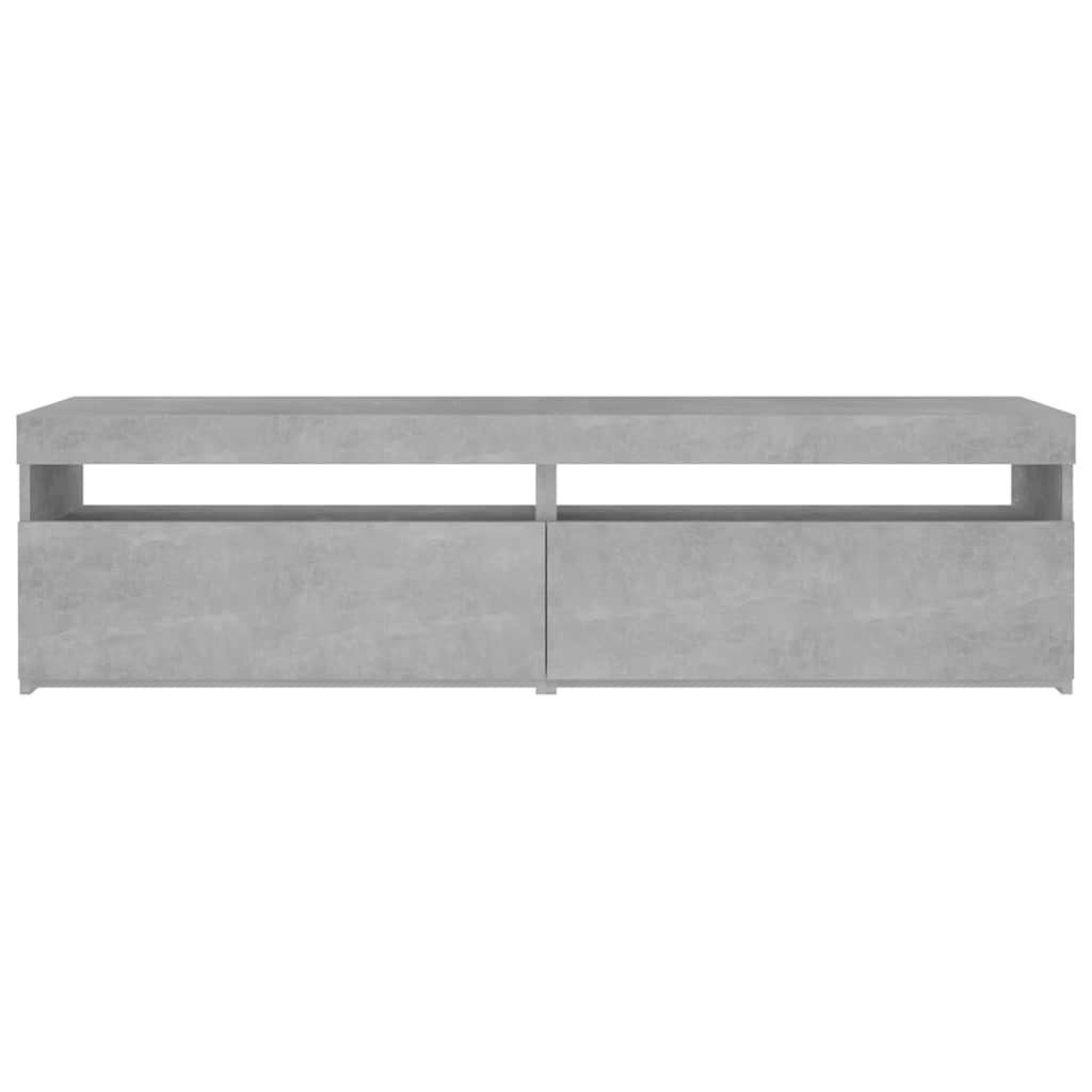 Televizoriaus spintelės su LED, 2vnt., betono, 75x35x40cm