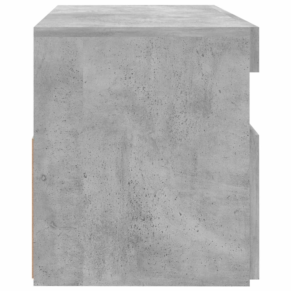 Televizoriaus spintelė su LED, betono pilka, 60x35x40cm