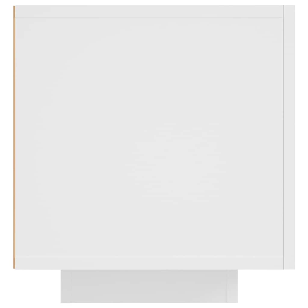 Televizoriaus spintelė su LED apšvietimu, balta, 160x35x40cm