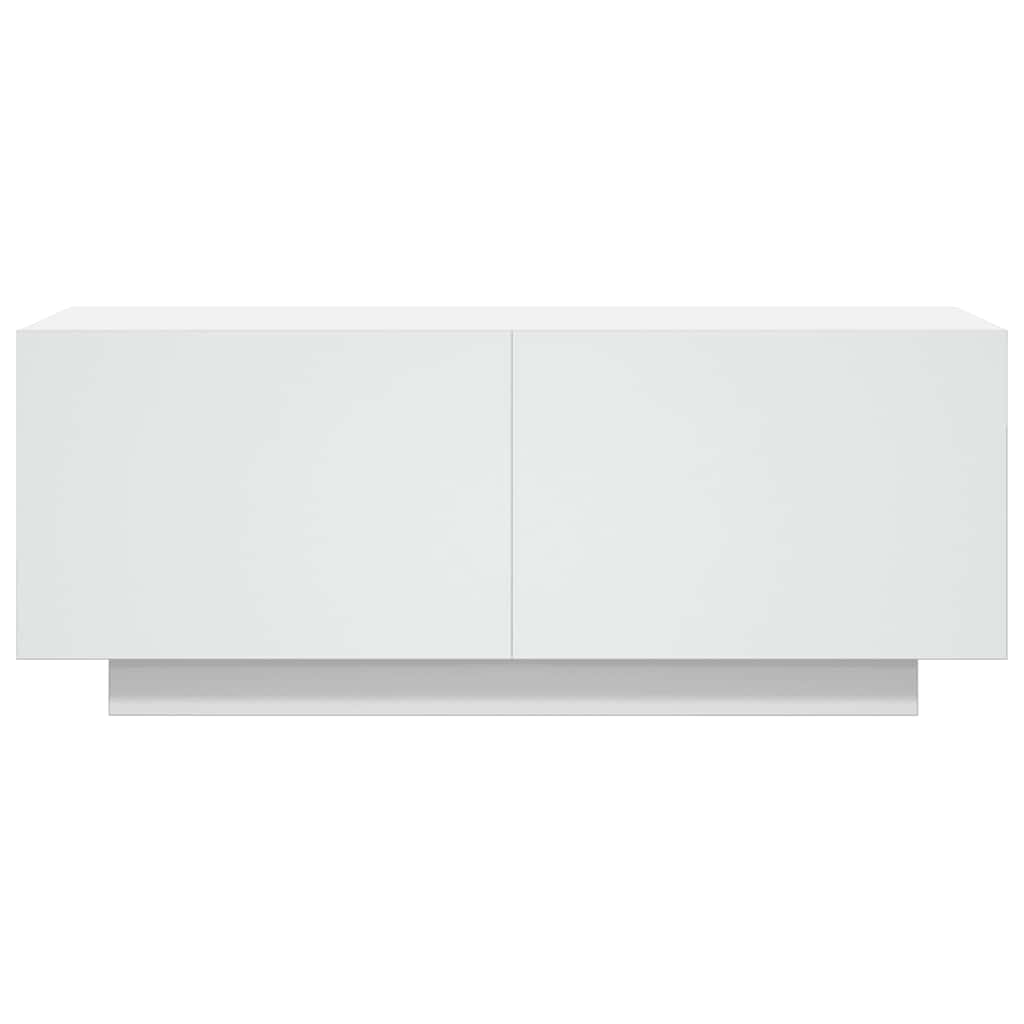 Televizoriaus spintelė, baltos spalvos, 100x35x40cm, mediena