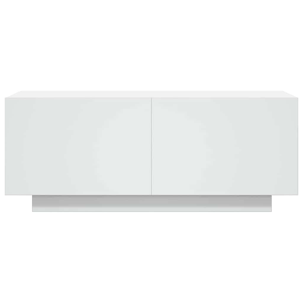 Televizoriaus spintelė, baltos spalvos, 100x35x40cm, mediena