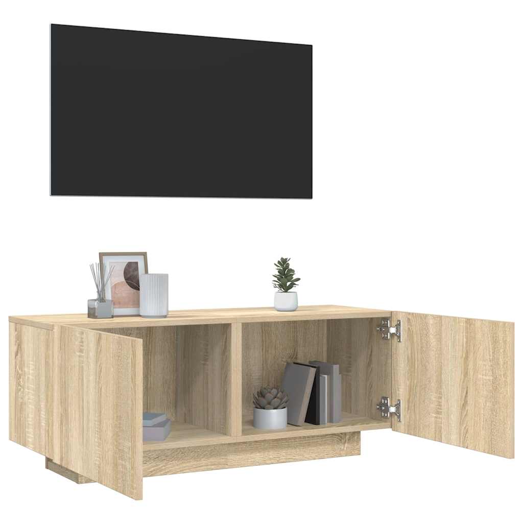 Televizoriaus spintelė, ąžuolo, 100x35x40cm, apdirbta mediena