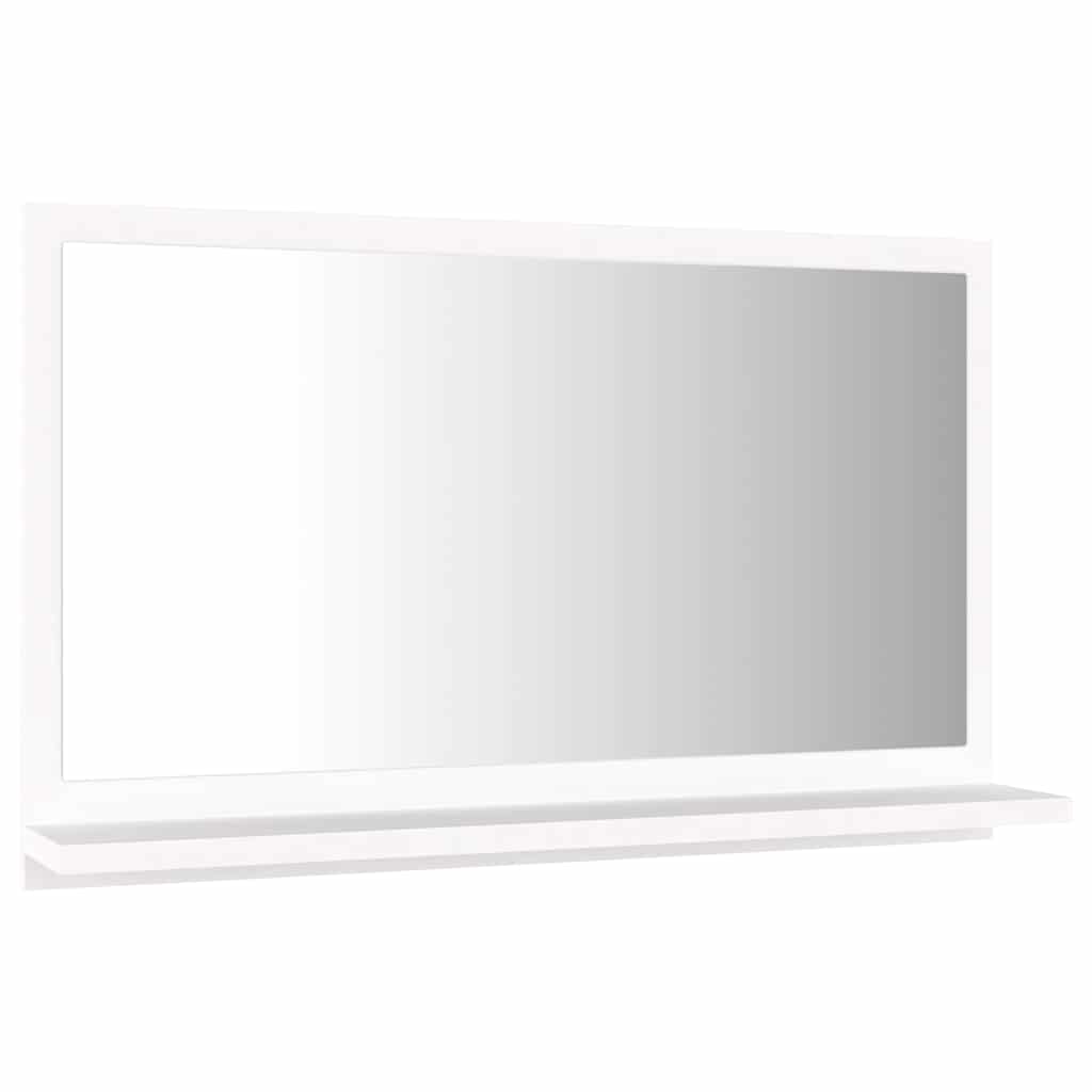 Vannas istabas spogulis, balts, 60x10,5x37cm, koks