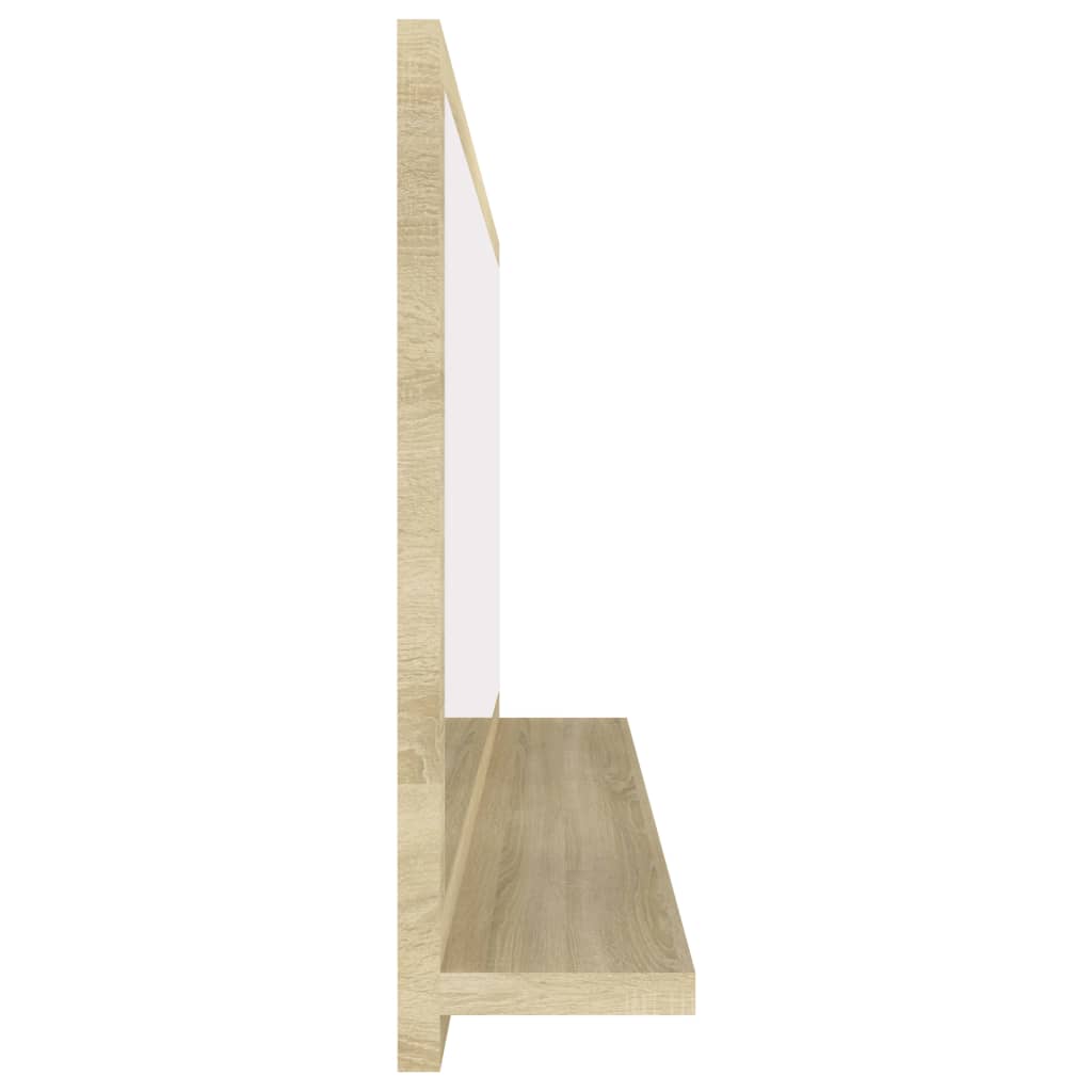 Bathroom mirror, oak colour, 90x10.5x37cm, particle board