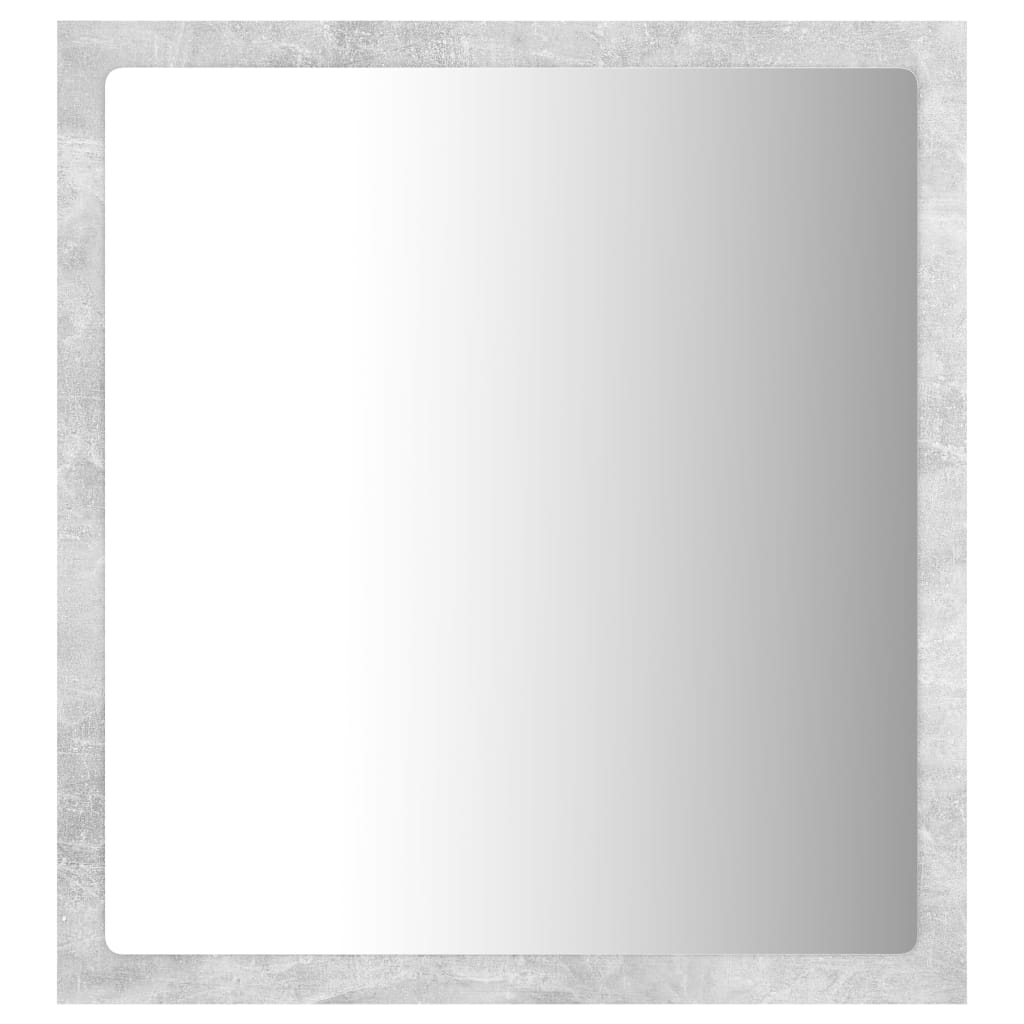 Vannas istabas LED spogulis, betona, 40x8,5x37cm, akrils