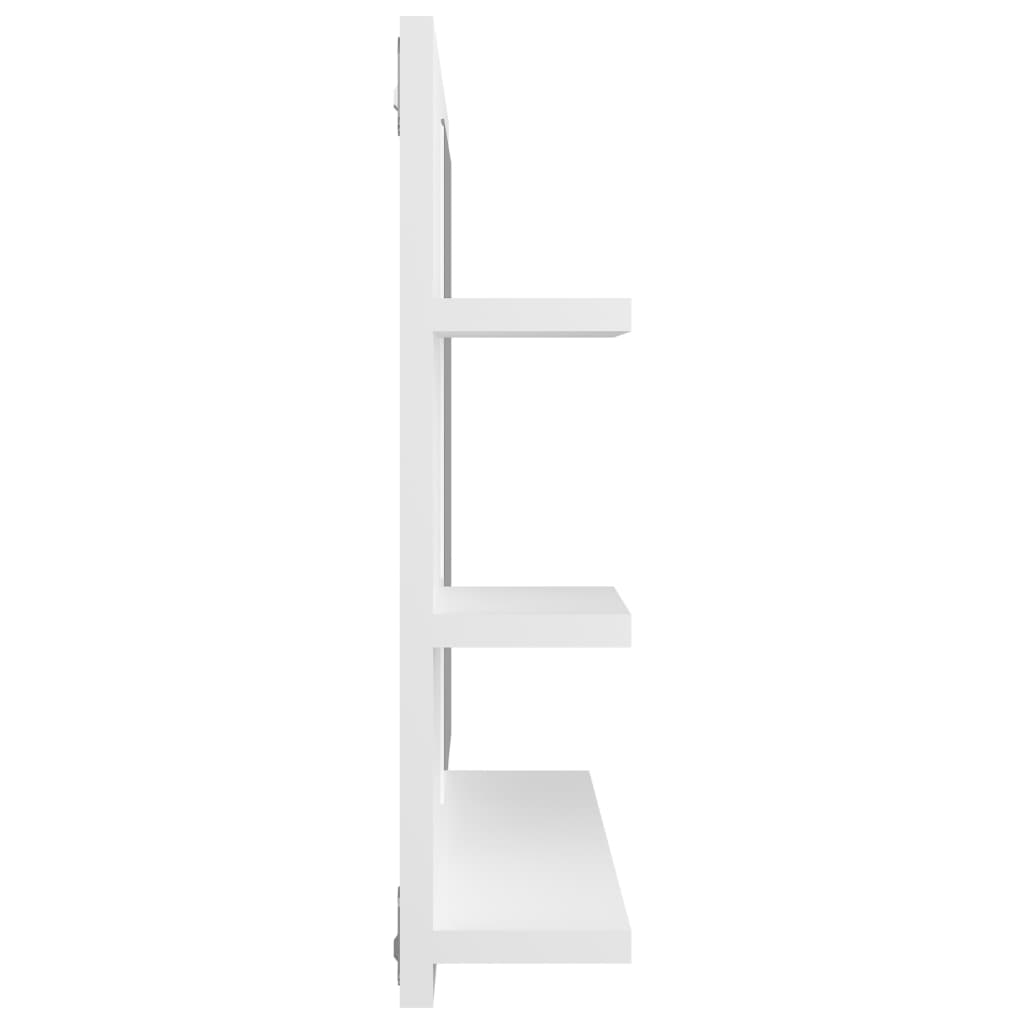 Vannas istabas spogulis, balts, 60x10,5x45 cm, koks
