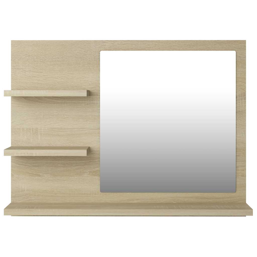 Bathroom mirror, oak, 60x10.5x45cm, wood