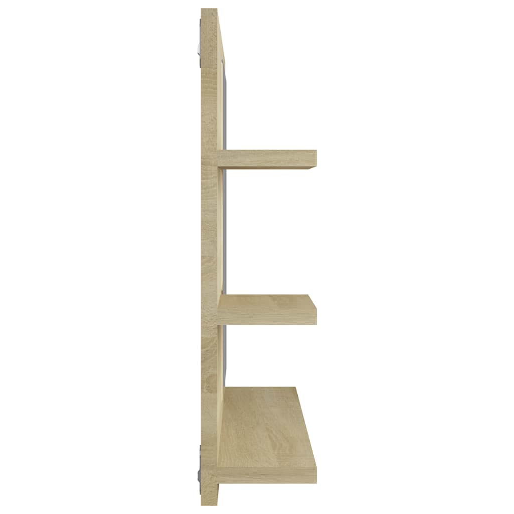Bathroom mirror, oak, 60x10.5x45cm, wood