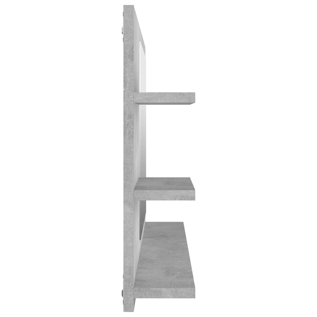 Vannas istabas spogulis, betona, 90x10,5x45cm, koks
