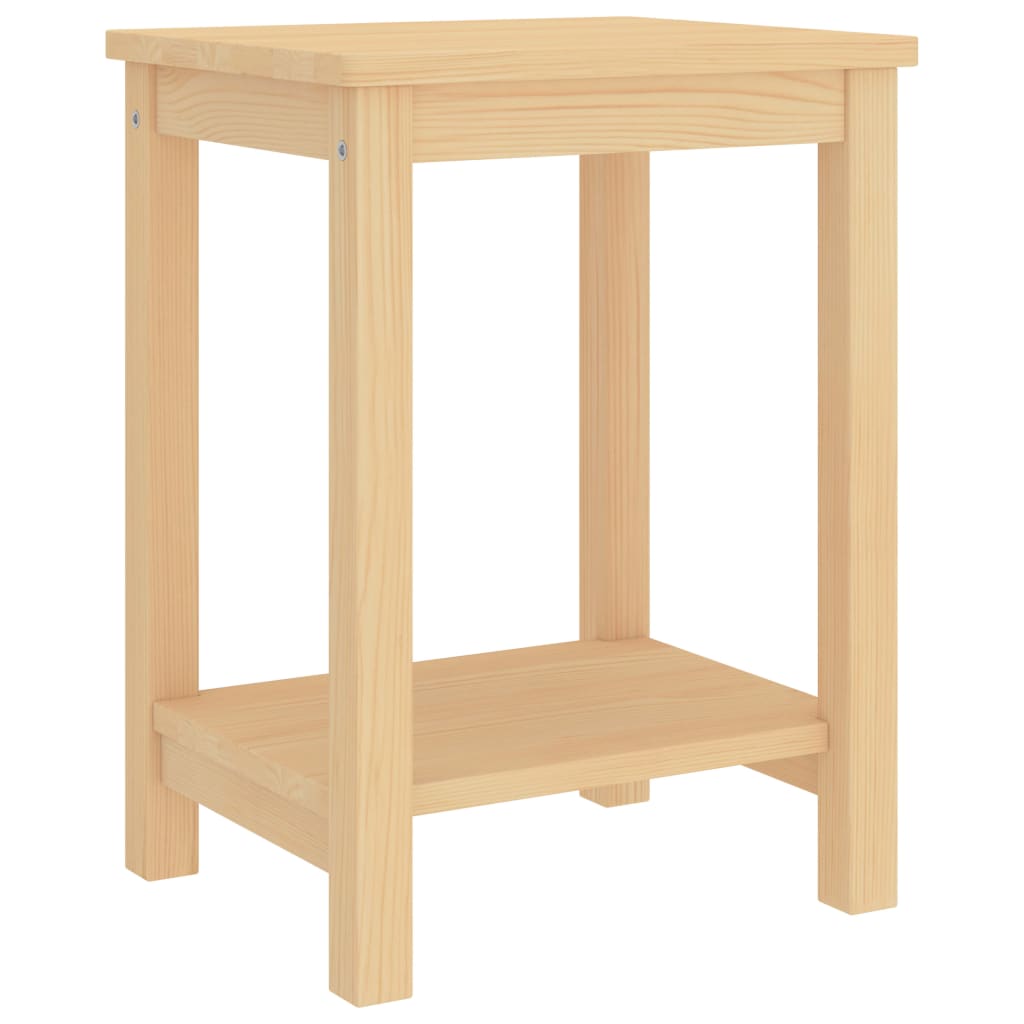 Bedside table, light wood, 35x30x47cm, solid pine