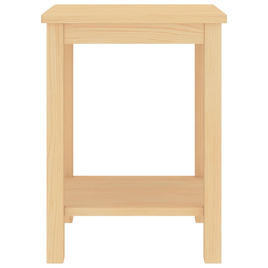 Bedside table, light wood, 35x30x47cm, solid pine