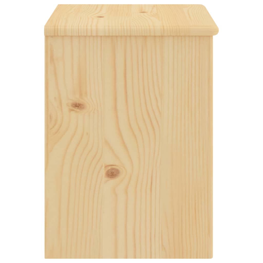 Bedside table, light wood, 35x30x40cm, solid pine