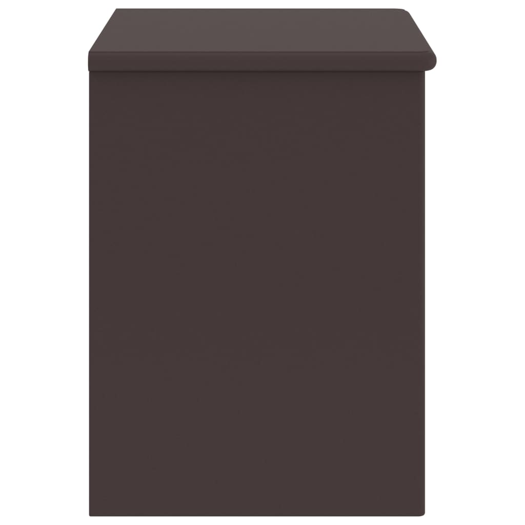 Bedside table, dark brown, 35x30x40cm, solid pine
