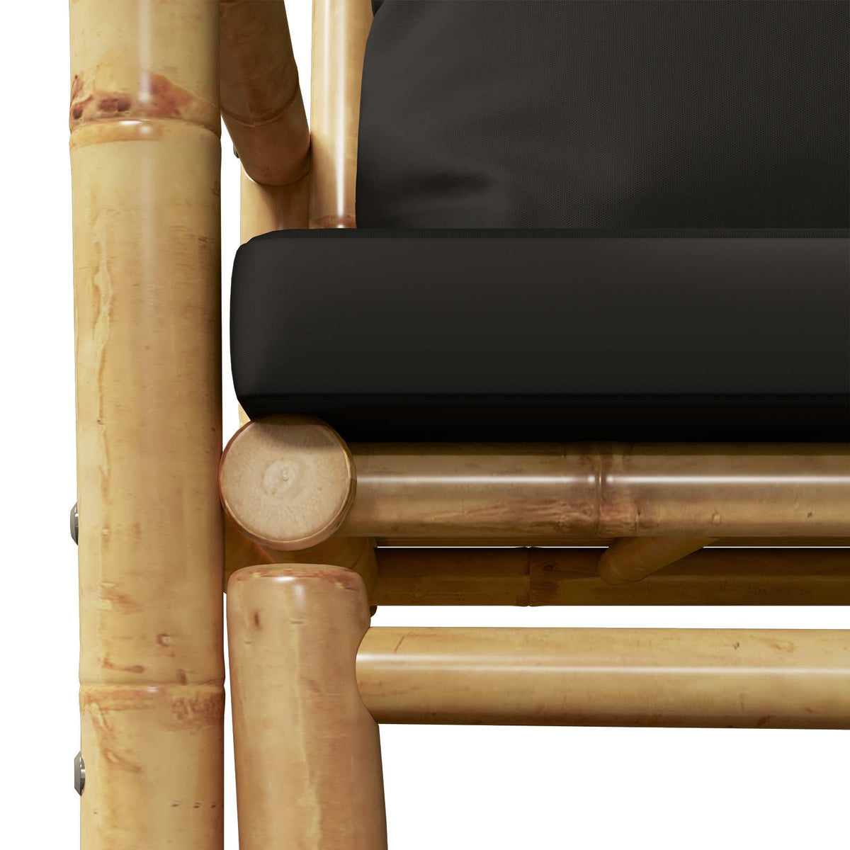 Sodo suoliukas su pagalvėlėmis, 115 cm, bambukas