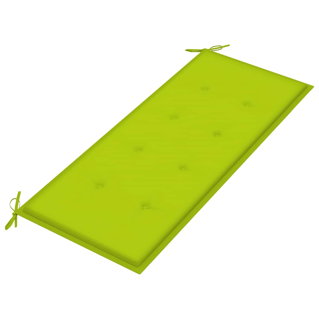Divvietīgs dārza sols ar spilvenu, 120 cm, eikalipta masīvkoks