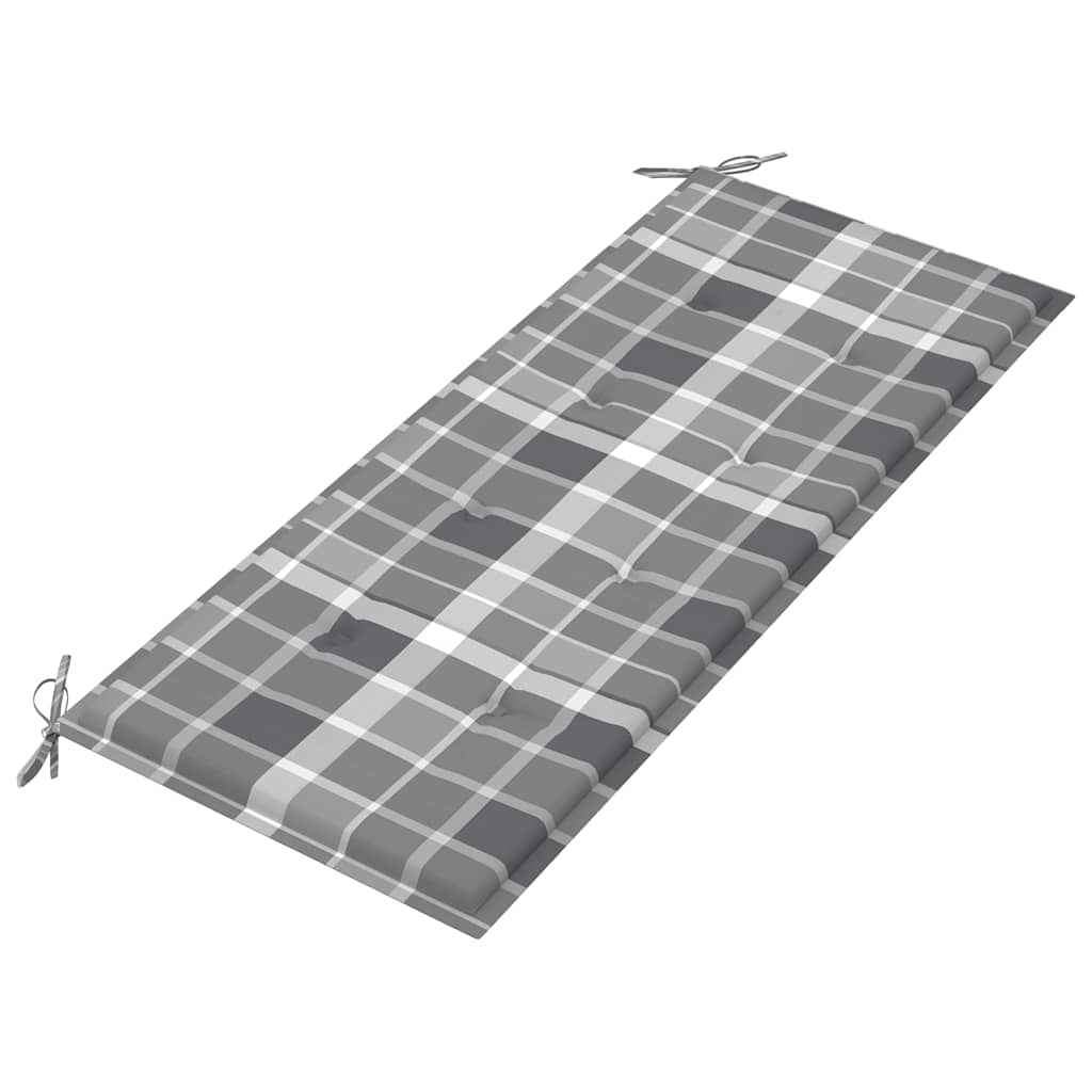 Dvivietis sodo suoliukas su pagalvėle, 120cm, eukalipto masyvas