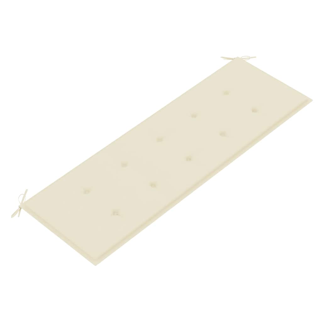 Trīsvietīgs dārza sols ar spilvenu, 150cm, eikalipta masīvkoks