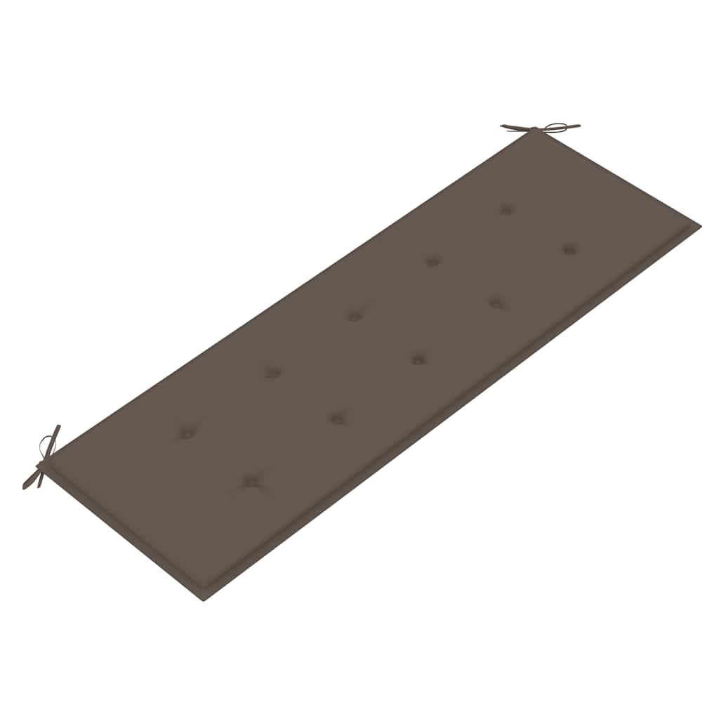 Trivietis sodo suoliukas su pagalve, 150cm, eukalipto masyvas