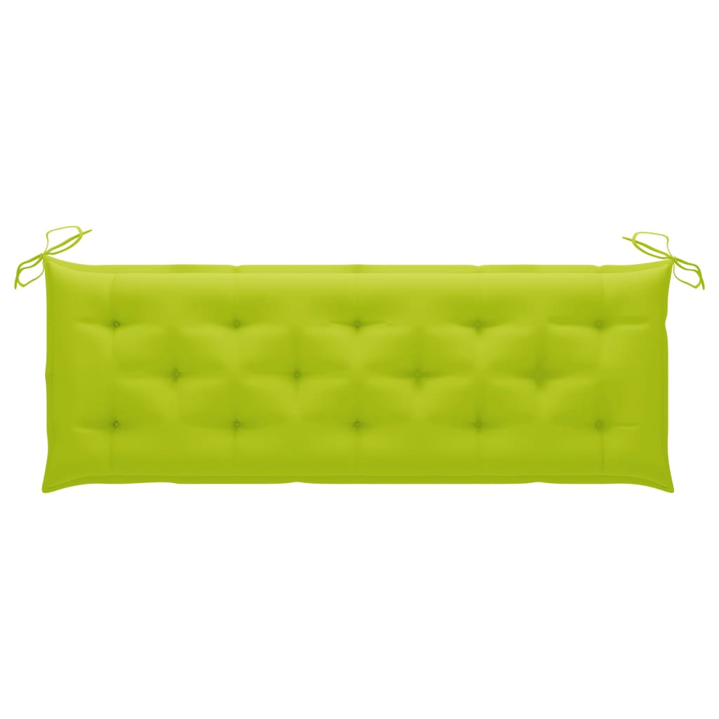 Three-seater garden bench with cushion, 150cm, solid eucalyptus