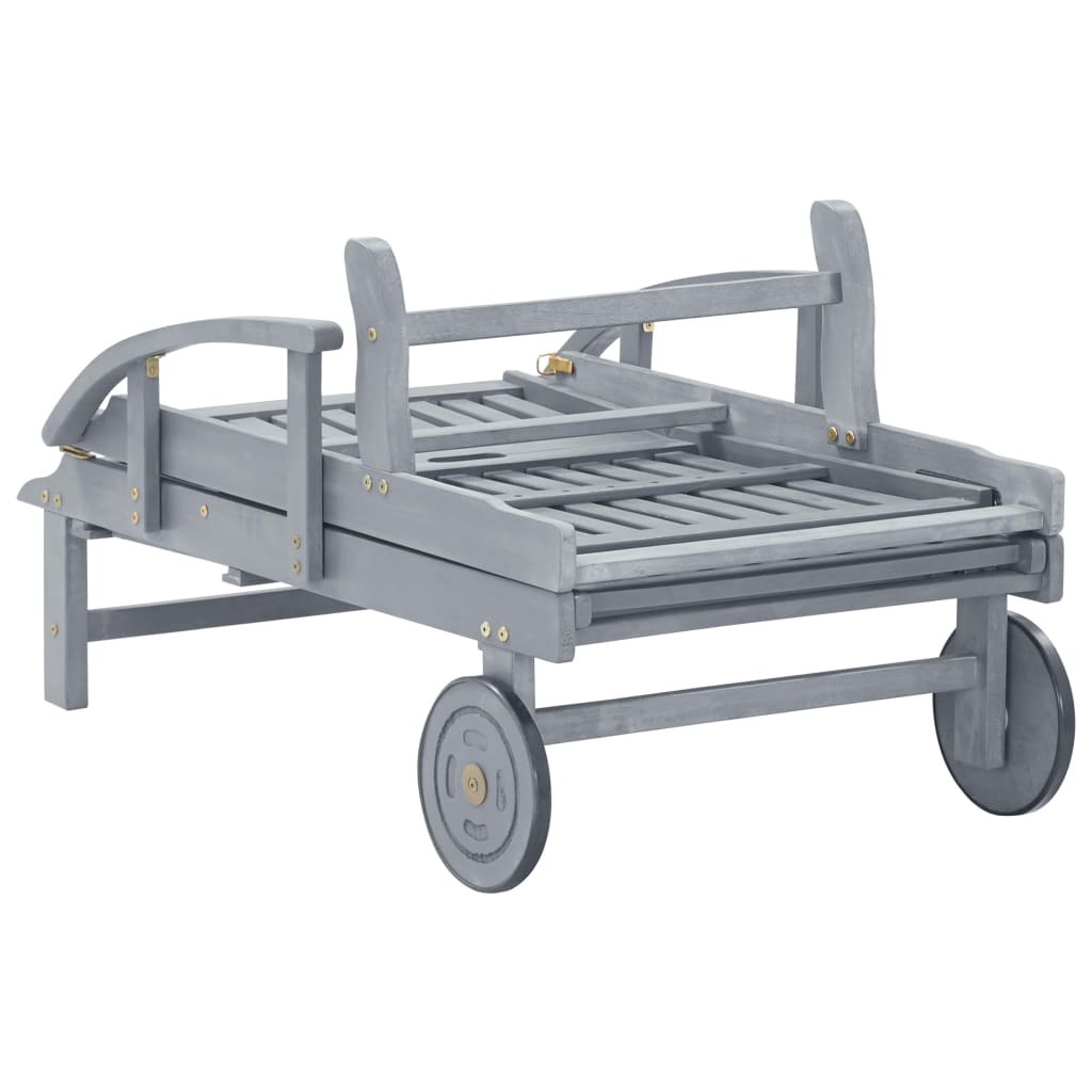 Dārza saules krēsls ar matracīti, akācijas masīvkoks
