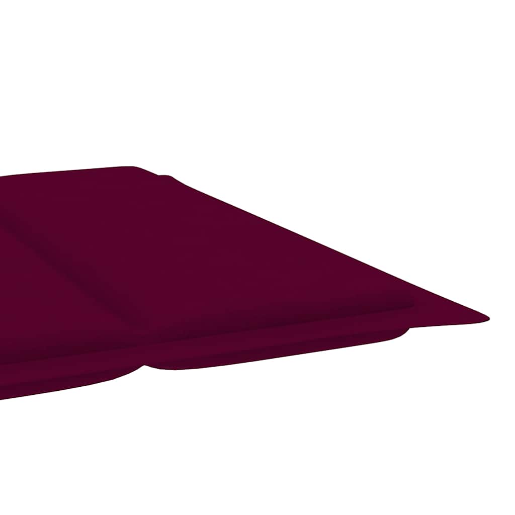 Garden Sun Lounger with Cushion, Solid Acacia Wood