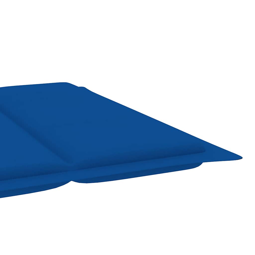 Garden Sun Lounger with Cushion, Solid Acacia Wood