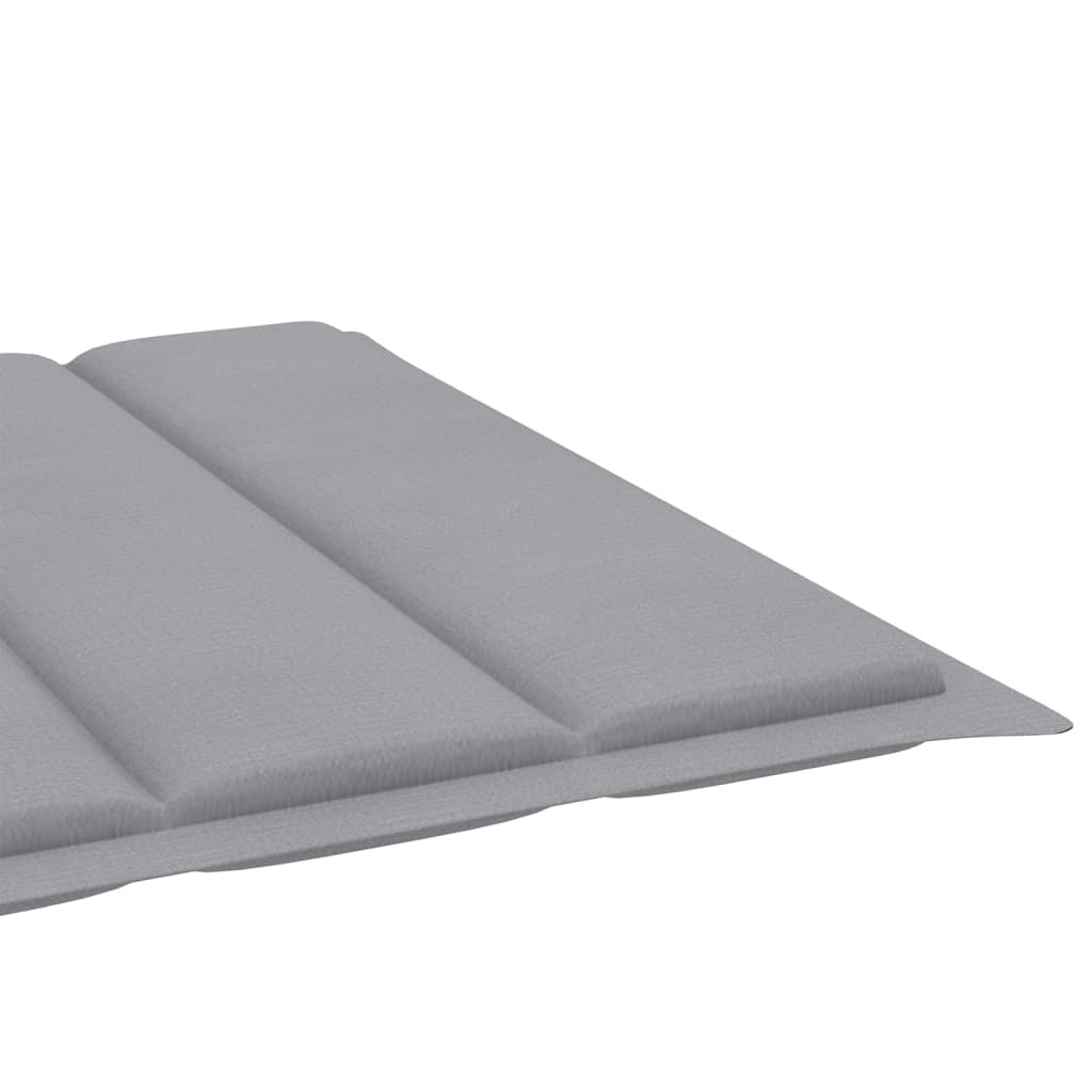 Garden Sun Lounger with Cushion, Solid Acacia Wood