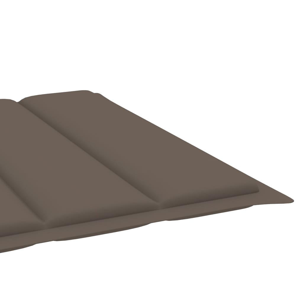 Garden Sun Lounger with Cushion, Solid Acacia Wood